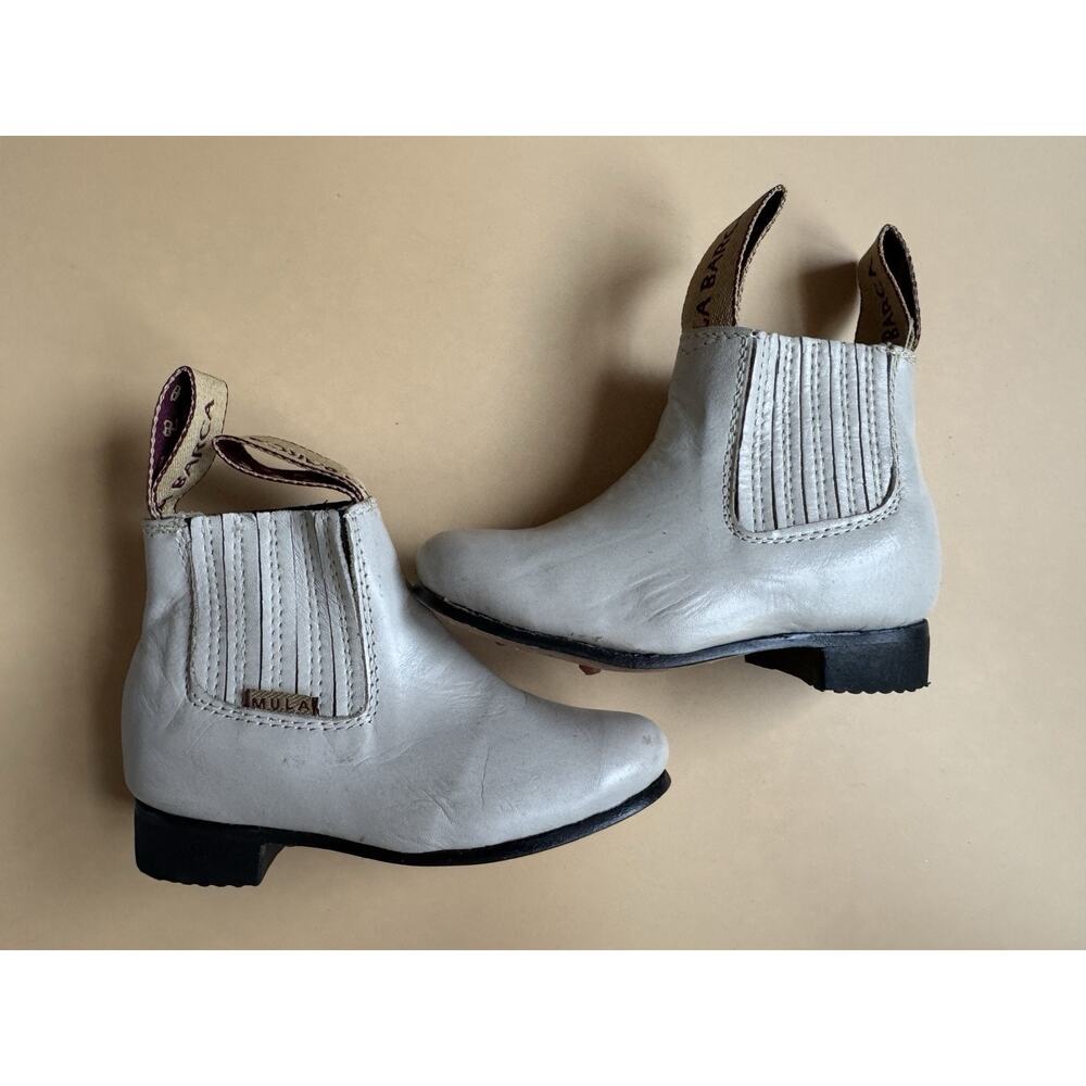 La Barca Youth Toddler Ankle Boots 7 Color Bone Leather Botines Charros Joven